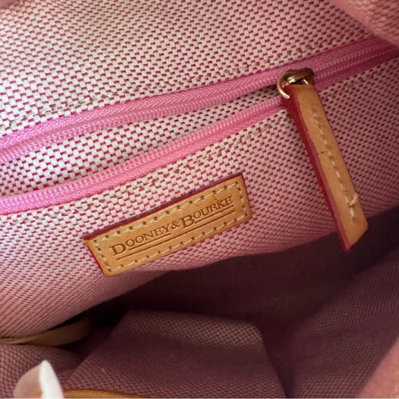 DOONEY & BOURKE Vintage Pink Monogram Purse, Shoulder Bag - Picture 7 of 9